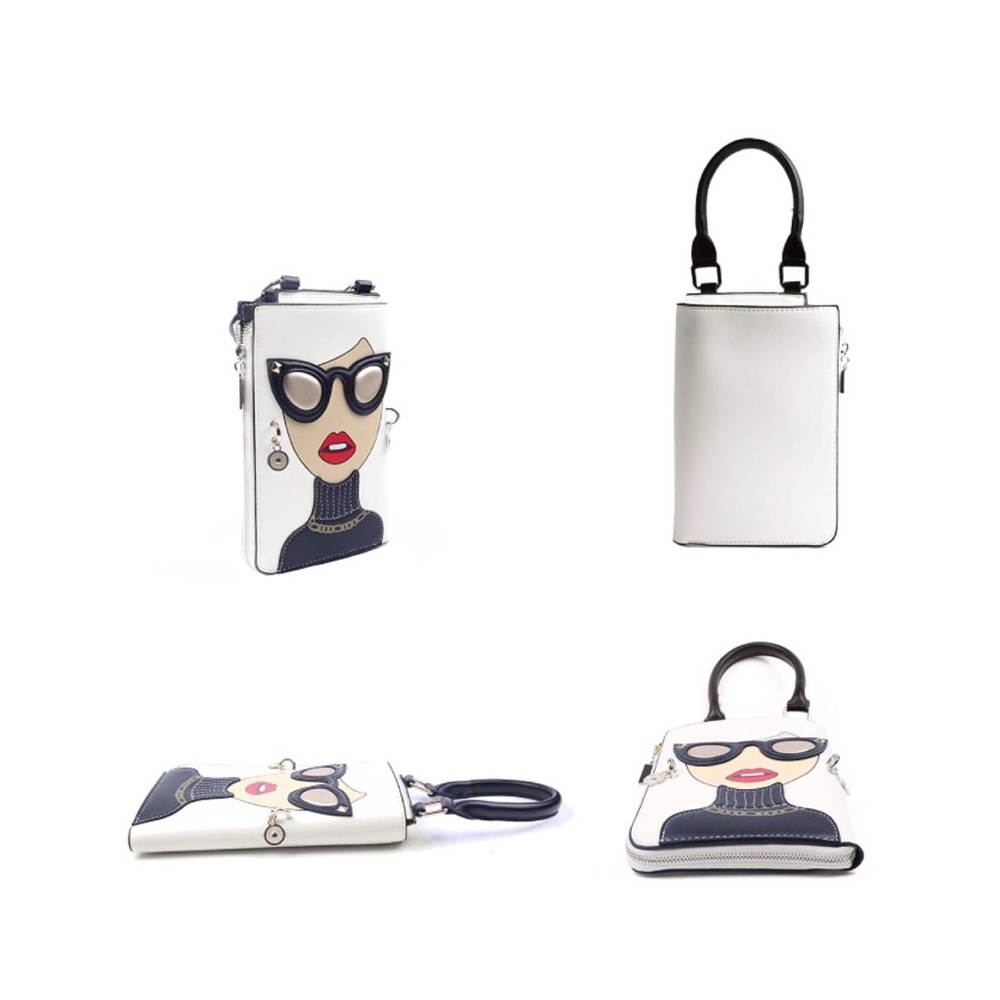WHITE PERSONALITY CROSSBODY & SATCHEL BAG - Picture 6 of 8